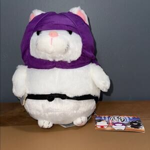 Amuse Mochio Ninja Cat stuffed plush 9” tall new with tag gift present